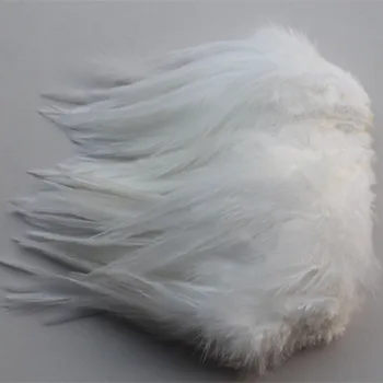 Didmeninė karšto 20 gana 4-6 cm / 10-15cm balta Fazano kaklo plunksnos 