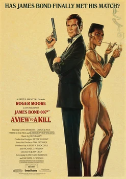 Didžiosios britanijos legenda James Bond 007 Retro Plakato kraft 