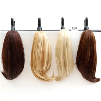 DIFEI Sintetinių Moterų Letena ant plaukai surišti į uodegą Įrašą Plaukų priauginimas tiesiai Pony Tail Hairpiece Juoda Šviesūs, Ruda plaukų Šukuosena