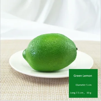 Dirbtinis citrinų putų ir plastikinių medžiagų, dirbtinių vaisių netikras vaisius netikrą citrinų Dekoratyvinis fotografavimo rekvizitai Nr. 190024