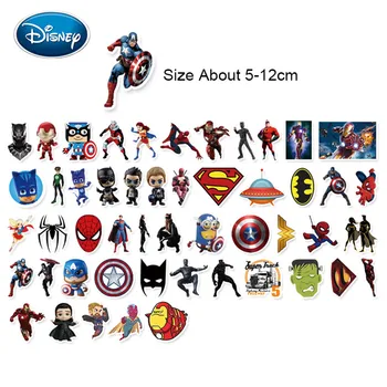 Disney 50pcs Supermenas Geležinis Žmogus Animacinių filmų Grafiti Lipdukai Lagaminą Vežimėlio Gitara Animacinių filmų Dekoratyviniai Lipdukai