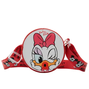 Disney korėjos vaikų maišą naujų peties maža apvali maišelio animacinių filmų Mickey mouse kūdikių monetos rankinėje mergina crossbody krepšys