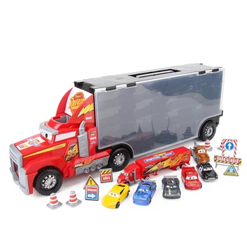 Disney Pixar Cars 3 Mack Dėdė Sunkvežimių Žaislas Automobilis Nustatyti Žaibas McQueen Jackson Audra 1:55 Diecast Automobilio Modelį Žaislas Vaikams Dovanų