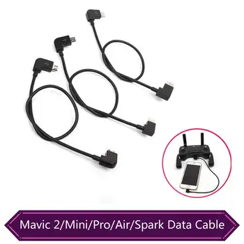 DJI Mavic 2/Mini/Pro/Air/Spark Drone 30cm Duomenų Eilutė Nuotolinio Valdymo Micro USB 