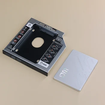 DM HDD Caddy DW95S 9.5 mm Aliuminio Optibay SATA 3.0 Kietojo Disko Dėžutė Talpyklos DVD Adapteris 2.5 2TB SSD Laptopo CD-ROM