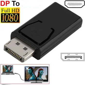 DP HDMI-suderinama Max 4K/1080P Display Port DP HDMI-compatibleMale Moterų Adapteris Juoda Aukštos Kokybės HDTV PC
