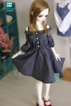Drabužiai, lėlės mados medvilnės juoda skara suknelė mergaitėms 60cm 1/3 bjd doll apatiniai drabužiai