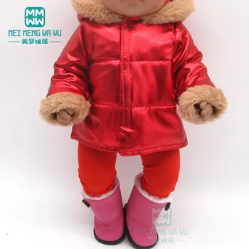 Drabužių lėlės tinka 43cm baby žaislas naujas gimęs lėlės ir 45cm Amerikos lėlės Šiltas, paltai ir kostiumai.