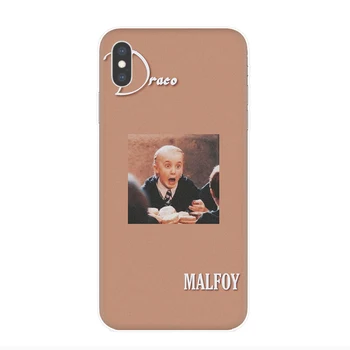 Draco Malfoy Skaidrus Case for iphone 5 5s SE 2020 6 6s 7 8 Plus X XR XS 11 12 Pro Max 12 Mini