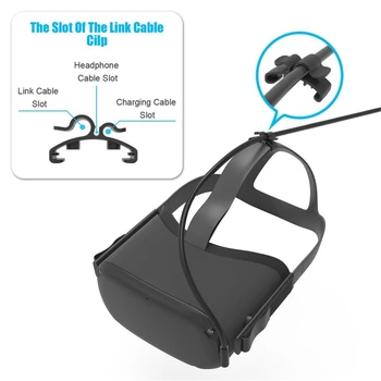 Duomenų Kabelį Oculus Quest 1/2 Nuorodą VR Ausines Laidas VR Priedai Kabelio laikiklis 2vnt