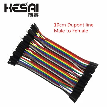Dupont Linija 10cm Vyrų, kad Vyras + Moteris, Moterų ir Vyrų, ir Moterų Jumper Wire 
