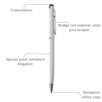 Dvejopo naudojimo rašyti Pieštuko jautrų planšetinį kompiuterį touch Pen, 