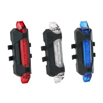 Dviračio Šviesos Dviračių Galinis Žibintas, Dviračio LED užpakalinis žibintas USB Įkrovimo Vandeniui Saugos Įspėjimas Dviračių Nešiojamų, Šviesos, Galinis Žibintas