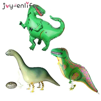 DŽIAUGSMAS-ENLIFE Juros Periodo Dinozaurų Folija Balionai, Pripučiami Oro Balionas Gimtadienio Apdailos Vaikai Dinozaurų Šalies Prekių