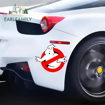 EARLFAMILY Automobilių Lipdukai Ghostbusters Decal Juokinga Automobilio Stilius Animacinių filmų aplinkosaugos ¾enklelis Nešiojamas Sienos, Langų Apdailos Vandeniui Grafika
