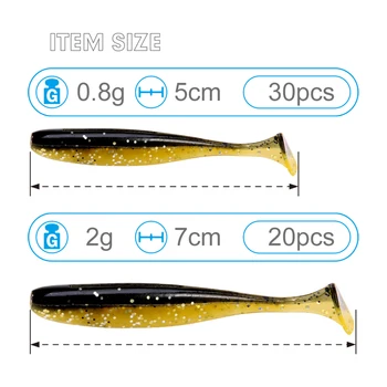 Eazi Shiner SwimBaits 7cm 5cm Silikono, Dirbtinių dviejų Spalvų Wobblers Karpių Žvejybos Minkštas Masalas