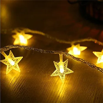 ECLH 1/3M LED Star String Žibintai LED Pasakų Žibintai Kalėdų, Vestuvių dekoravimas Žibintai, Baterija Veikia šviesos blyksnis