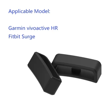ECSEM Linijos Žiedas Turėtojas, Fitbit Viršįtampių juosta dirželis valdytojas Garmin vivoactive HR silikono Guma Užsegimas Valdytojas 28mm