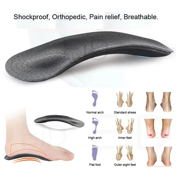 EiD 3/4 Odos ortopedinė avalynė vidpadis dėl vienodo kojų arka parama orthotic batų pado Įtvarai kojoms vyrų ir moterų pėdų priežiūros
