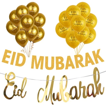 Eid Mubarakas Puošimas Balionais Reklama Ramadanas Mubarakas Musulmonų Islamo Festivalį Šalies Prekių Ramadanas ir Eid Namų Dekoracijos