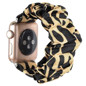Elastinga Laikrodžių Dirželiai apple žiūrėti scrunchie Juostų Series 5 4 3 2 juosta 38mm 40mm 42mm 44mm Watchband už iwatch Apyrankę kilpos