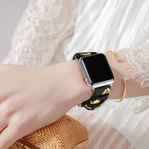 Elastinga Laikrodžių Dirželiai apple žiūrėti scrunchie Juostų Series 5 4 3 2 juosta 38mm 40mm 42mm 44mm Watchband už iwatch Apyrankę kilpos
