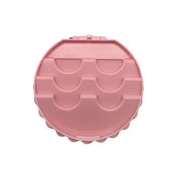 ELECOOL Plastiko Netikrų Blakstienų talpinimo Pink Gėlių Lankas Modelis Netikrų Blakstienų nešiojimo krepšys Makiažas Kosmetikos Atveju Organizatorius