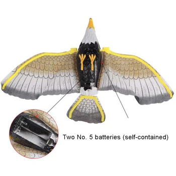 Elektroninių Flying Eagle Diržas Sklandė Paukščių Modelis su LED Garso Vaikams, Žaislų, Dovanų Elektros 360 laipsnių flying eagle
