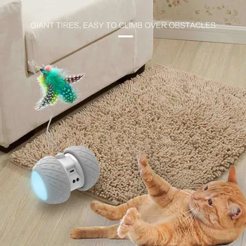 Elektroninių Naminių Kačių Žaislas Pažangus Automatinis LED Varantys Įkrovimo Flash Geležinkelių Spalvinga Šviesos Cat Stick Jutikliai Kliūtis