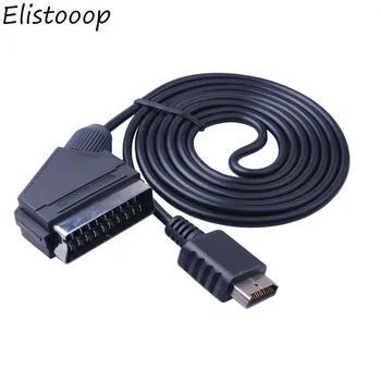 Elistooop SCART Kabelis, TV AV Sukelti Nekilnojamojo RGB Scart Kabelį pakeiskite kabelį, Playstation PS1 PS2 PS3 Slim