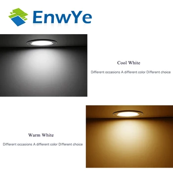 EnwYe LED Downlight Lubų 5W 9W 7W 12W 15W Šiltai balta/šaltai balta led šviesos AC 220V 230V 240V