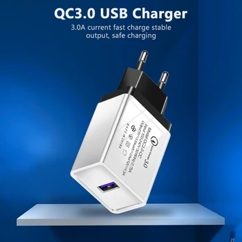 ES/JAV Plug Greitai Įkrauti USB 3.0, Greitai, Sienos Kroviklis Adapte 1/3 Uostų Maitinimo Adapteris, Skirtas 