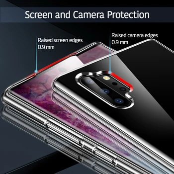 ESR Minkštos TPU Case for Samsung Galaxy Note 10 10 Pastaba Plius Padengti Plono Skaidraus Bamperio Dangtelis Samsung Note 10+ 5G Coque