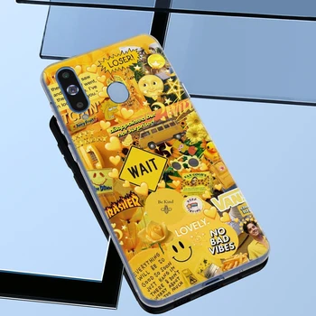 Estetinės Geltonas Aliejus, Tapyba Soft Case for Samsung Galaxy A10 A10E A20 A20E A30 A40 A50 A70 A11 A41 A51 A71 A91 TPU Dangtis