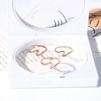 Europa Ir Jungtinės Amerikos Valstijos Mados Geometrinis Žiedai Asmenybės Paprastas Banga Žiedai Moteris Banga Vertus Kūrybos Žiedai, Papuošalai