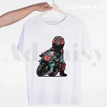 FABIO QUARTARARO LOGOTIPĄ, prancūzijos Movistar Hip-Hop Vyrų Marškinėliai O-kaklo Atsitiktinis Vasaros T-shirt Vyras Moteris Tees Viršūnės