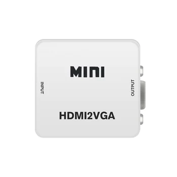 FANGTUOSI HDMI į VGA Adapteris Keitiklis Mini HD 1080P HDMI į VGA Konverteris Su Audio PC Nešiojamas HDTV Projektorius