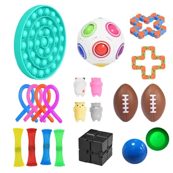 Fidget Žaislų Rinkinys Rutuliukai Kamuolys Autizmas ADHD Nerimas Įtempių Išspausti Žaislai Pop Burbulas Fidget Jutimo Žaislas Vaikams Suaugusieji