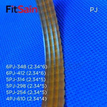 FitSain-V-briaunoti diržas Medienos apdirbimo obliumi plotis 10mm Multi pleišto PJ skriemulys 4 slots 4PJ-405/412/420/428/435/450/460/470/480