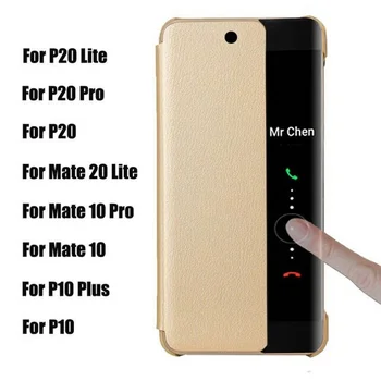 Flip Case For Huawei 30 P40 Pro P20 Lite Atveju Oda Smart Langą Originalus Dangtelis Huawei Honor 30 20i P10 Plius Mate Pro 30
