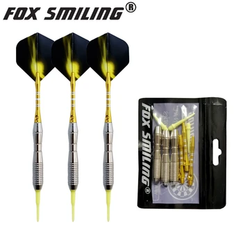 Fox Šypsosi 3PCS 18g Profesinės Elektros Minkštas Patarimas Smiginio, Su Aliuminio Veleno