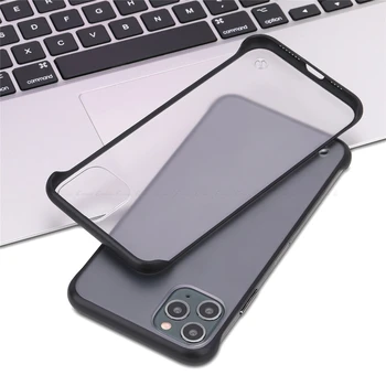 Frameless Matinis Sunku VNT Plastikinis Telefono dėklas, Skirtas XiaoMi PocoPhone POCO X3 NFC M3 M2 F2 Pro X2 Ultra Plonas Apsaugos Galinį Dangtelį
