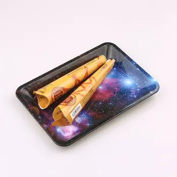 Galaxy alavuotoji skarda Metalo Valcavimo Dėklas HD Modelis Atspausdintas Tabako Cigarečių Savininko Rūkymo Reikmenys