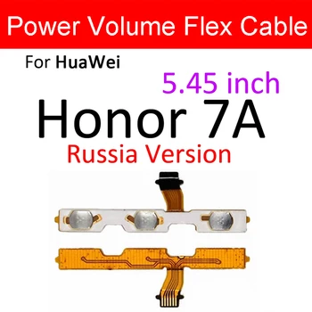 Galia Voulme Flex Kabelis Huawei Honor 7A/7A Pro AUM-29/Garbės 7C AUM-L41/Garbės 7X 7s 7i Tūris Galia Šoninis Mygtukas Flex Juostelės