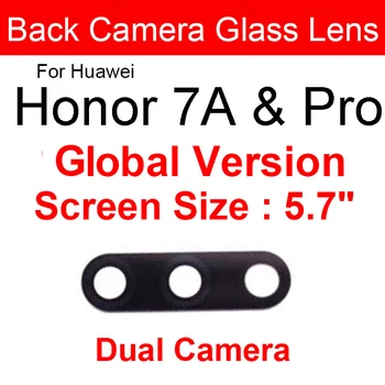 Galiniai Atgal Kameros Stiklo Lęšis Huawei Honor 7 7i 7S, 7A 7C 7X Lite Pro Kameros Stiklo Objektyvo Stiklas + Lipduku Pakeitimas, Remontas