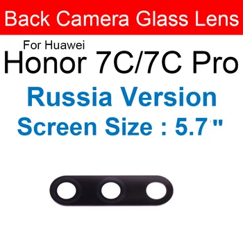 Galiniai Atgal Kameros Stiklo Lęšis Huawei Honor 7 7i 7S, 7A 7C 7X Lite Pro Kameros Stiklo Objektyvo Stiklas + Lipduku Pakeitimas, Remontas
