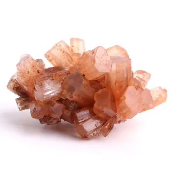 Gamtos Retas Orange Aragonitas Kvarco Mineralinių Kristalų Sankaupos Formos Šiurkštus Akmens Grupių Nefelinas Pavyzdys Gydymo