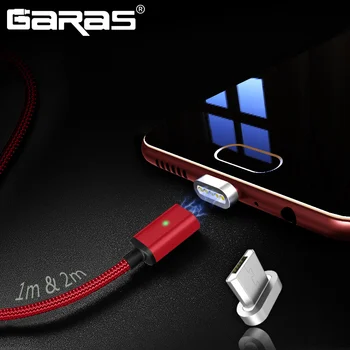 GARAS Magnetinio Micro USB Laidas, Greito Įkrovimo Mobiliojo Telefono Magnetas Micro USB Įkrovimo Kabelis Xiaomi/Samsung/Huawei Micro USB