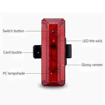 GENIU Uodegos Šviesos Dviračio Žibintas, Dviračio Žibintuvėlis 5 Režimai, LED USB Įkrovimo Dviračių užpakalinis žibintas Dviračių Galiniai Žibintai