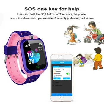Geriausios Dovanos Vaikams K12 Vaikai Smart Žiūrėti Anti-Lost Touch-Screen SOS Vietą Tracker 14.1 mm Ultra-plonas Dizainas Vaikai Smart Žiūrėti